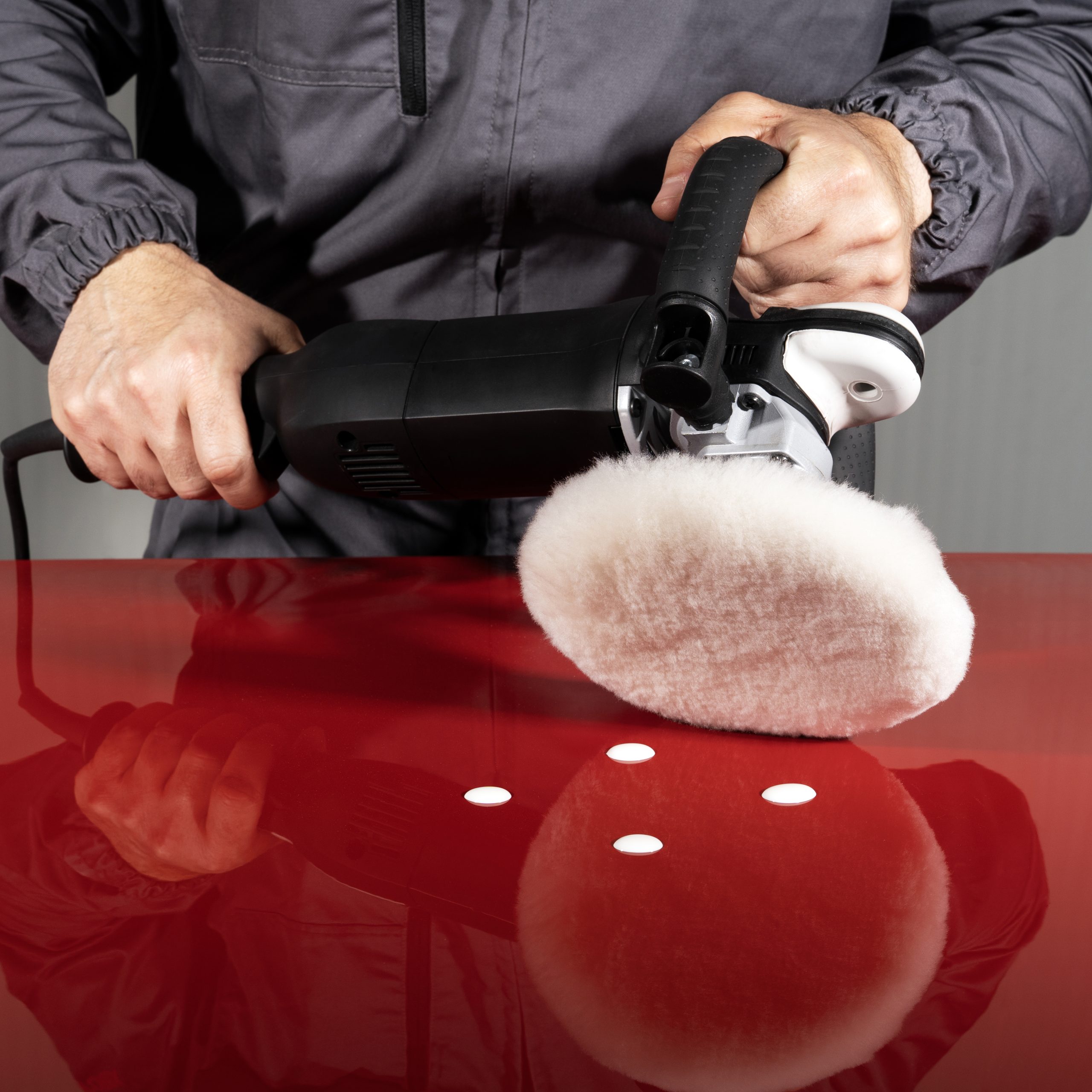 952 LAMBSWOOL PAD - WITH MIDSOLE - SMIRDEX, natural, lambswool, fast cutting performance, uniform polishing, impressive gloss, easy to wash, low-heat generation