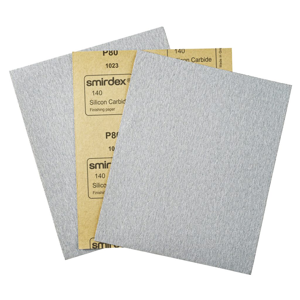 140 SiC FINISHING SHEETS - SMIRDEX, Wood, furniture, Silicon carbide, paper sheets, hand sanding, uniform scratch pattern, veneer, finishing