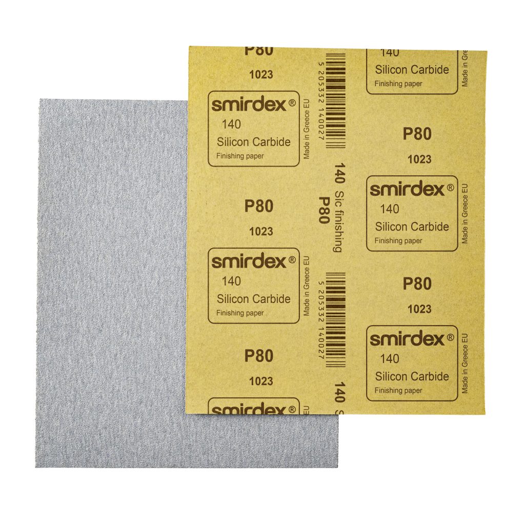 140 SiC FINISHING SHEETS - SMIRDEX, Wood, furniture, Silicon carbide, paper sheets, hand sanding, uniform scratch pattern, veneer, finishing