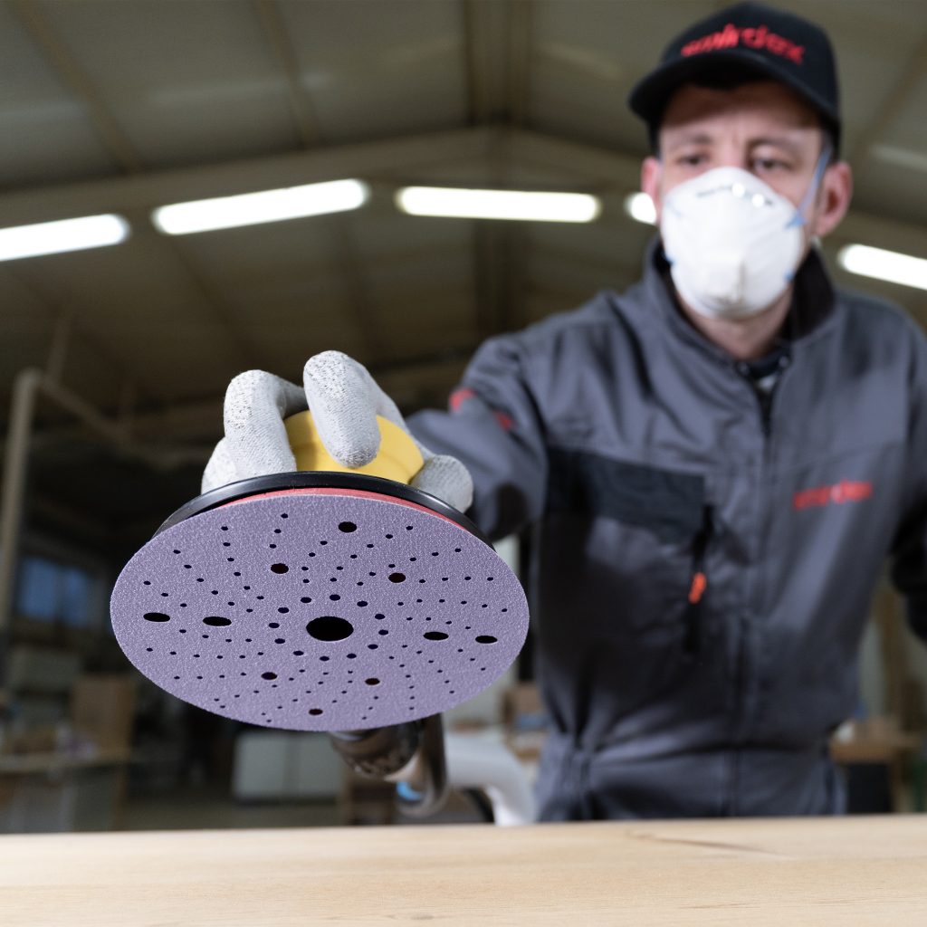 740 CERAMIC PAPER LINE MULTIHOLE VEROUL DISC - SMIRDEX, Dust Extraction, Ceramic Grains, Dry-sanding-matting, Fast-cutting, Automotive, Marine, Wood 