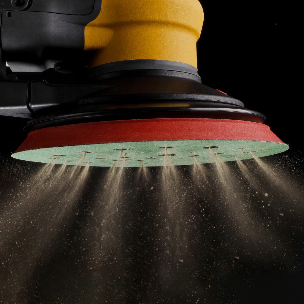 840 CERAMIC FILM VELOUR DISC - SMIRDEX, Dust Extraction, Ceramic Grains, Polyester Film Backing, Tear-resistant, Flexible, Dry-sanding-matting, Marine, 
Automotive, Hard Wood