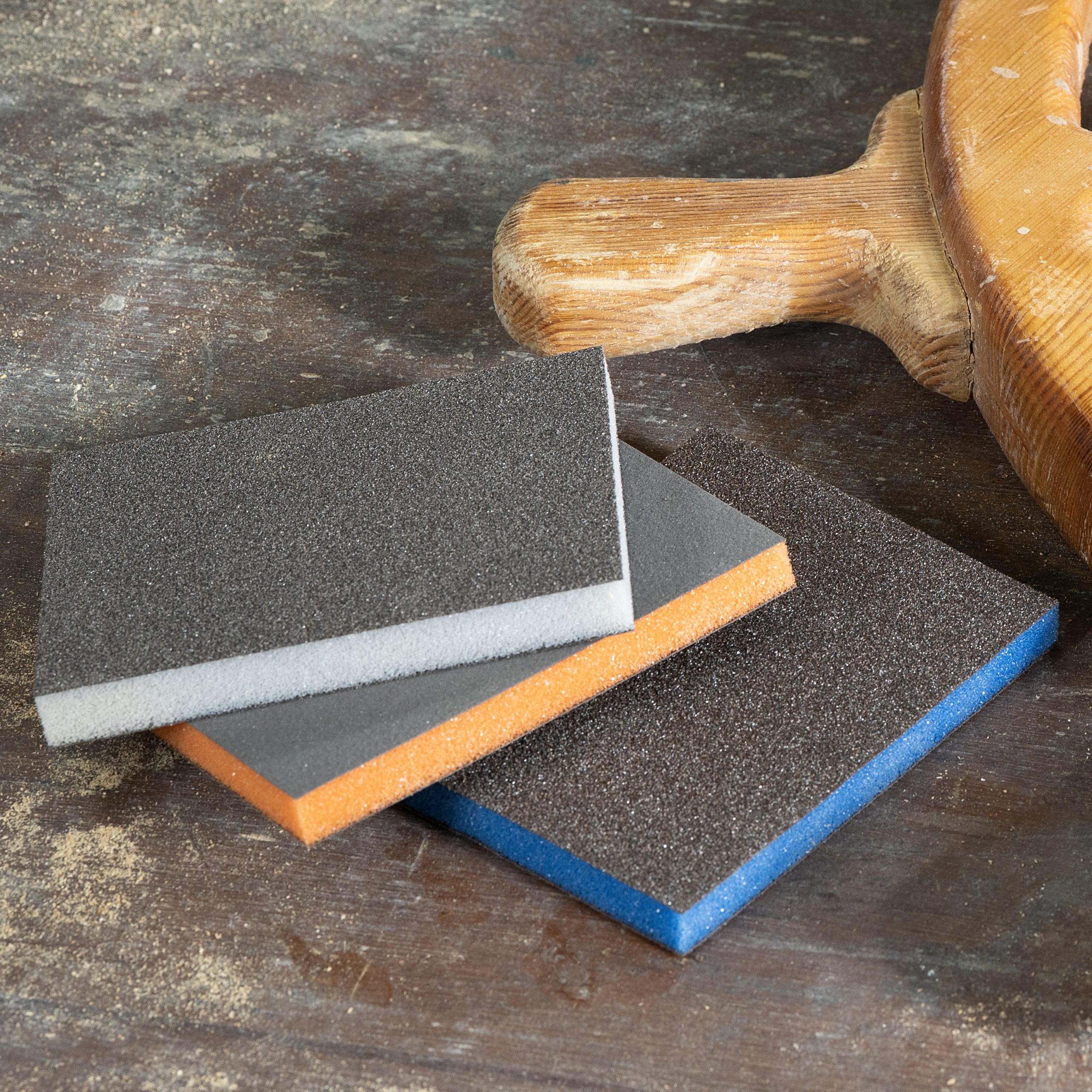 920 SANDING SPONGES 2x2 - SMIRDEX, Hand sanding, wet sanding, dry sanding, wood, metal, primer, paint, composites, drywall, sponges, difficult shapes, furniture, foam, flexy, 
